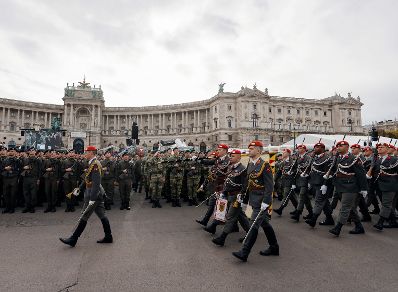 Am 26. Oktober 2023 hielt Bundeskanzler Karl Nehammer im Rahmen der Angelobung der Rekrutinnen und Rekruten des österreichischen Bundesheeres auf dem Wiener Heldenplatz eine Rede zum Österreichischen Nationalfeiertag.
