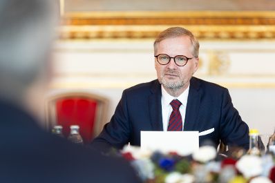 Am 4. Dezember 2023 empfing Bundeskanzler Karl Nehammer den tschechischen Ministerpräsidenten Petr Fiala (im Bild) zu einem Arbeitsgespräch.