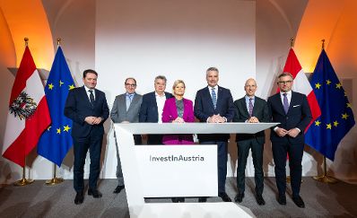 Am 15. Februar 2024 nahm Bundeskanzler Karl Nehammer an der Veranstaltung #InvestInAustria teil.