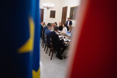 Am 2. Mai 2022 reiste Bundesministerin Karoline Edtstadler zu einem Arbeitsbesuch nach Valetta. Im Bild mit dem maltesischen Außen- und Europaminister, Ian Borg.