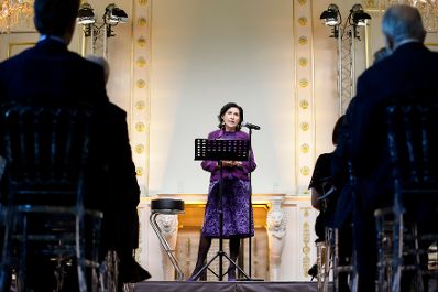 Am 26. Mai 2022 lud Bundesministerin Karoline Edtstadler zum Klangwelten Konzert in das Bundeskanzleramt ein. Im Bild Danielle Spera.