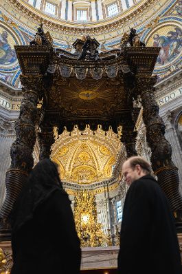 Am 17. Jänner 2023 reiste Bundesministerin Karoline Edtstadler zu einem Arbeitsbesuch nach Rom. Im Bild beim Besuch des Petersdom.