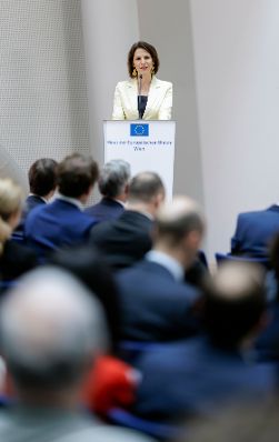 Am 23. März 2023 nahm Bundesministerin Karoline Edtstadler an der Jahreskonferenz zur Umsetzung des EU Aufbauplans in Österreich teil.