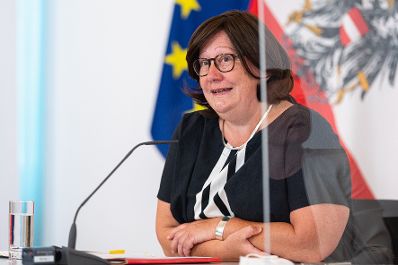 Am 10. Juni 2021 fand die Präsentation des Integrationsberichts 2021 statt. Im Bild die Vorsitzende des Expertenrats für Integration Katharina Pabel.