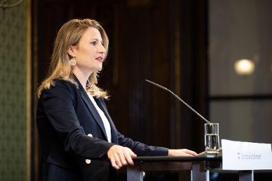 Am 21. September 2021 nahm Bundesministerin Susanne Raab (im Bild) an der 1. Österreichischen Integrationskonferenz teil.
