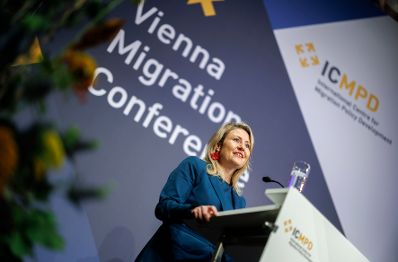 Am 10. Oktober 2023 nahm Bundesministerin Susanne Raab an der Vienna Migration Conference 2023 teil.