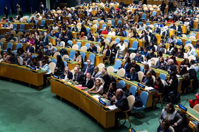 Am 11. März 2024 nahm Bundesministerin Susanne Raab im Zuge eines mehrtägigem Arbeitsbesuches in New York an der Eröffnung der Generaldebatte der UNO teil.