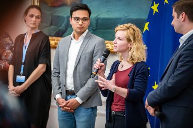 Am 28. April 2022 fand die Auftaktveranstaltung zum Europäischen Jahr der Jugend im Bundeskanzleramt statt.