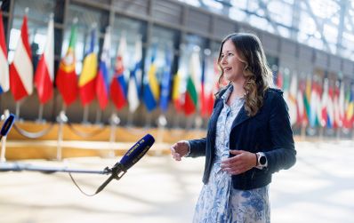 Am 13. Mai 2024 reiste Staatssekretärin Claudia Plakolm (im Bild) nach Brüssel und nahm am Rat für „Bildung, Jugend, Kultur und Sport“ teil.