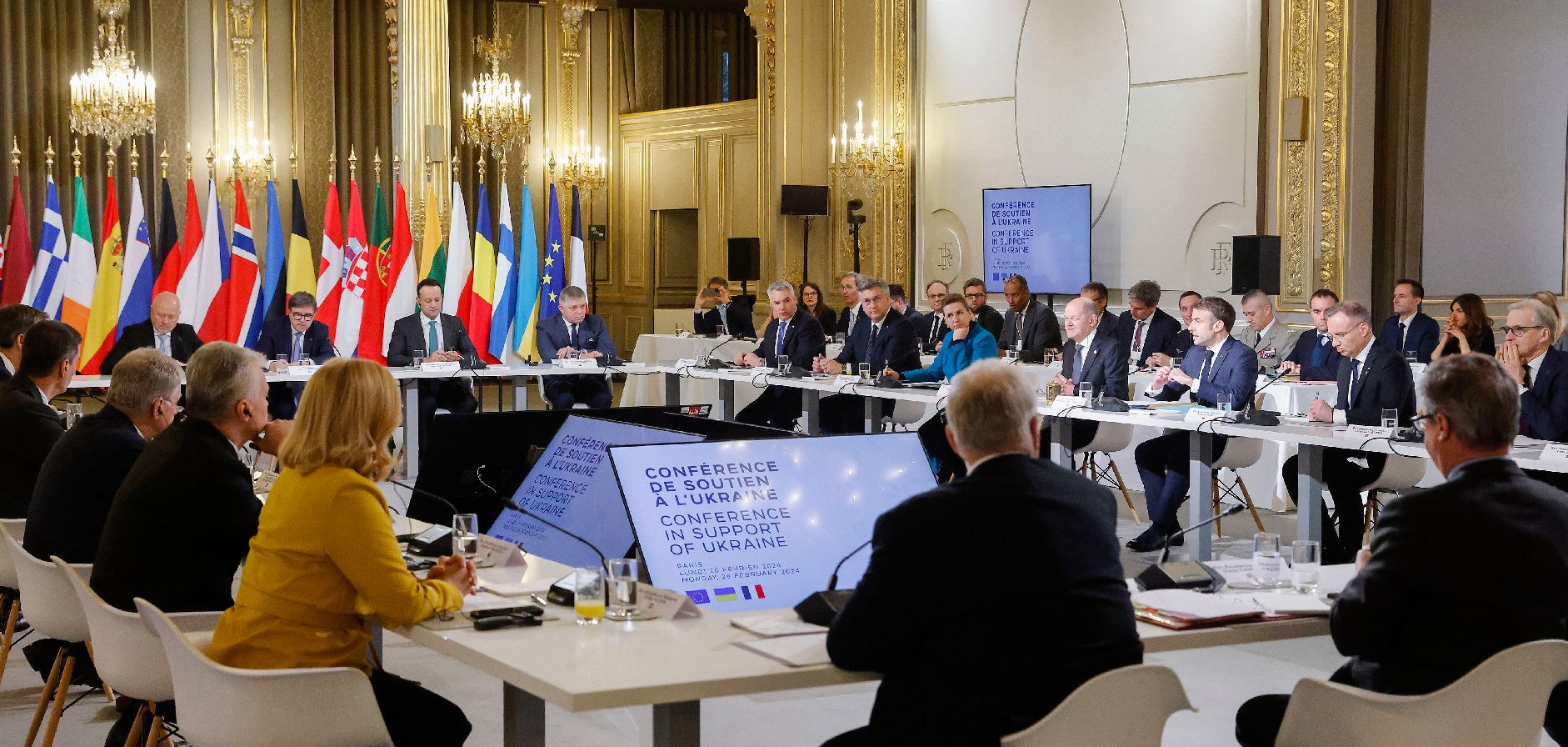 <p>Am 26. Februar 2024 nahm Bundeskanzler Karl Nehammer am Ukraine Gipfel in Paris teil.</p>